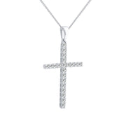 18CT PAULA DIAMOND CROSS