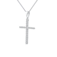 18CT PAULA DIAMOND CROSS