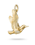Pendant kingfisher with zirconia