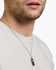 THOMAS SABO Pendant blackened onyx with snake