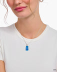 THOMAS SABO Large pendant with blue goldbears and zirconia