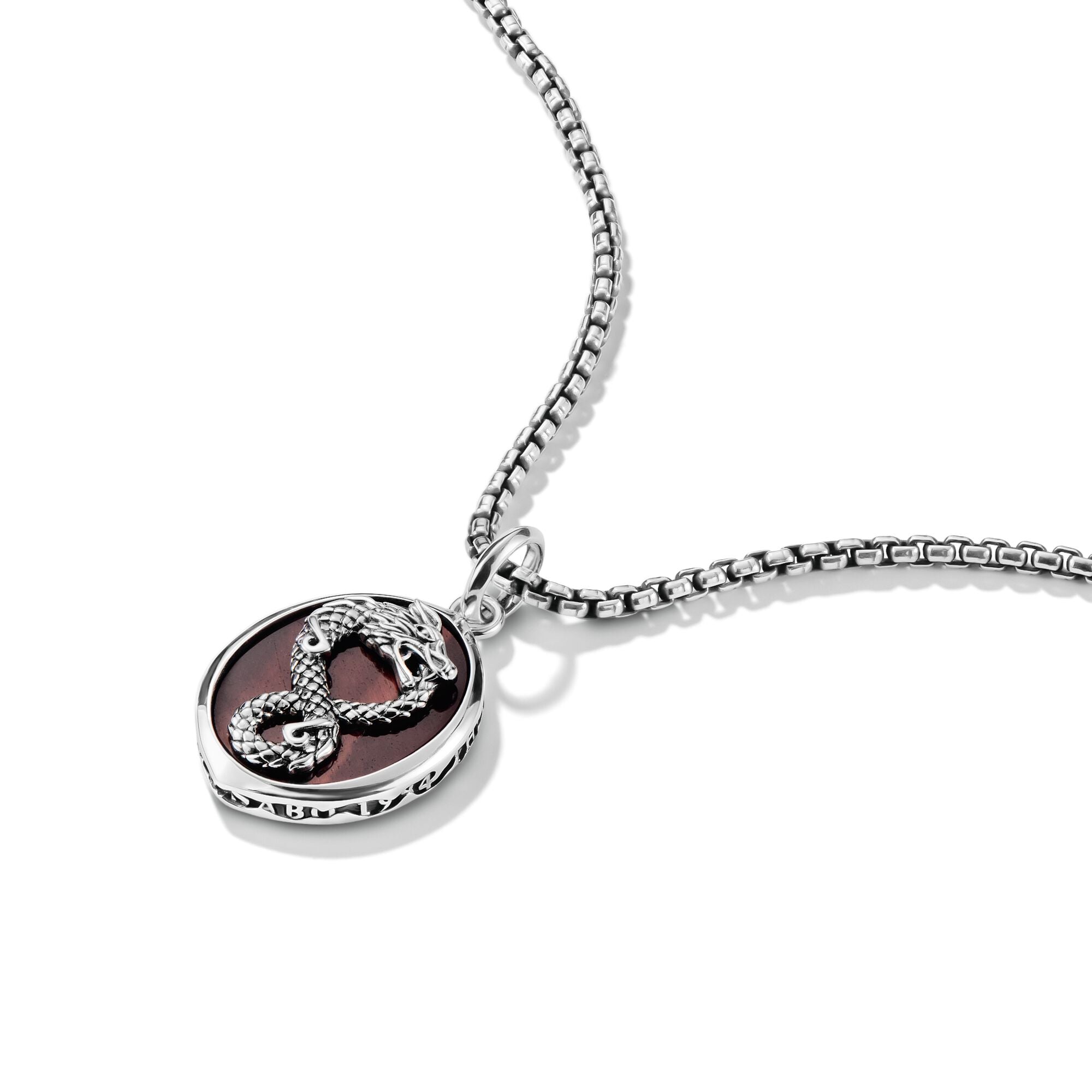 THOMAS SABO Red Tigerâs Eye Dragon Pendant