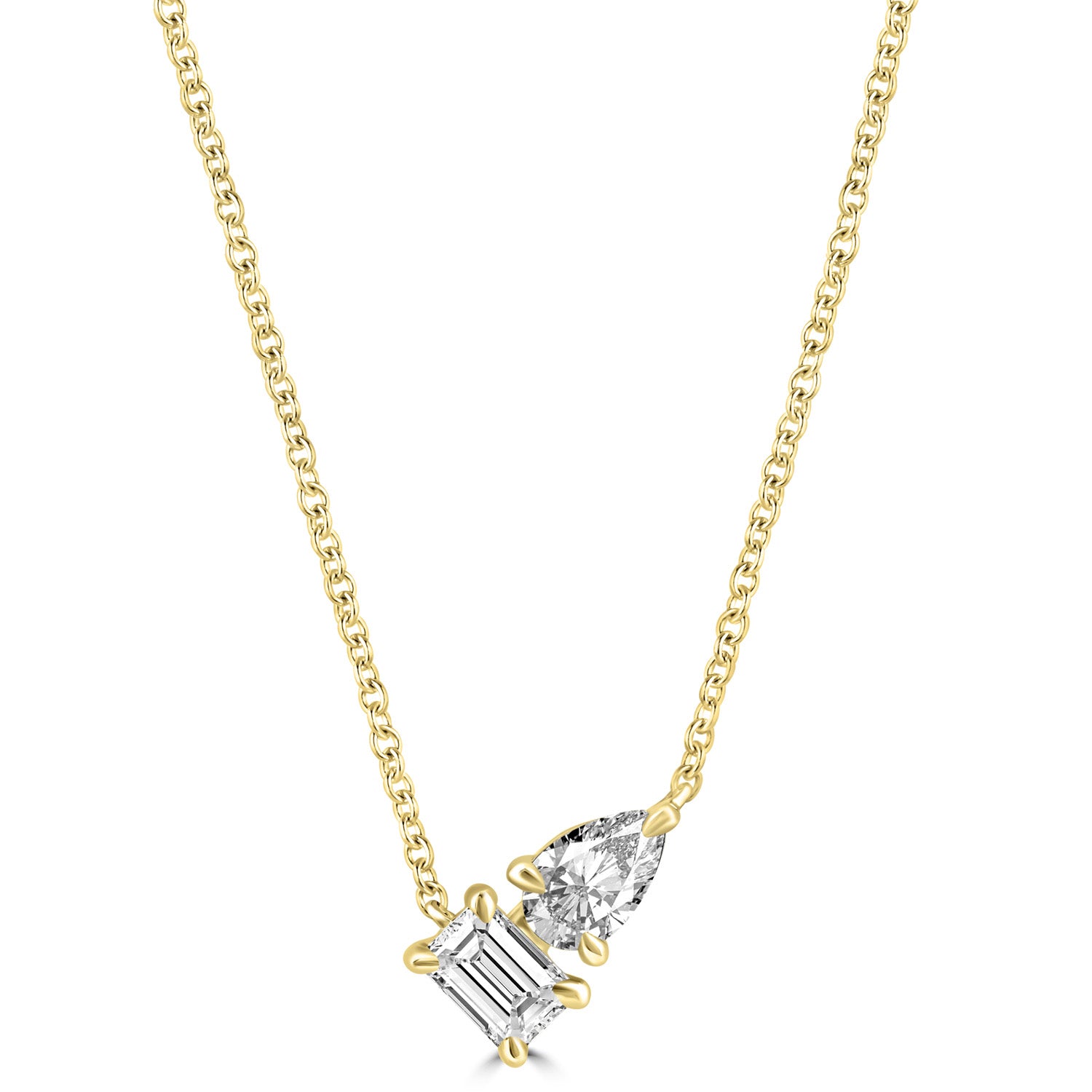 9CT TOI ET MOI DIAMOND NECKLACE