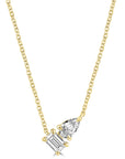 9CT TOI ET MOI DIAMOND NECKLACE