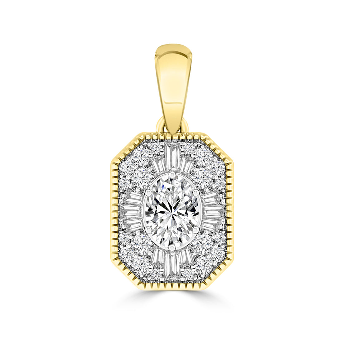 9CT ESME DIAMOND PENDANT