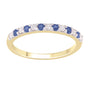 9CT MYRA SAPPHIRE & DIAMOND RING