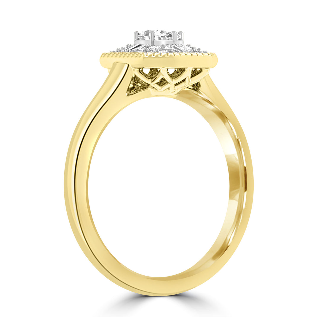 9CT EMSE DIAMOND RING