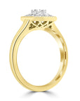 9CT EMSE DIAMOND RING