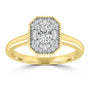 9CT EMSE DIAMOND RING