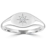 9CT ZETA DIAMOND SIGNET RING