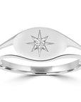 9CT ZETA DIAMOND SIGNET RING