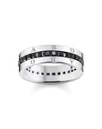 THOMAS SABO Heritage Black Wide Band Ring