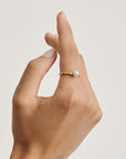 Ring pearl with zirconia
