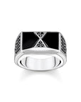 THOMAS SABO Ring Pyramid Shape Black