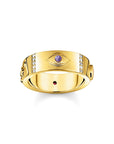 THOMAS SABO Gold Cosmic Talisman Ring with Colourful Stones