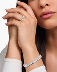 THOMAS SABO Heritage Glam Solitaire Ring with White Zirconia Stones