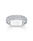 THOMAS SABO Chunky band ring with white zirconia medium