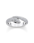 THOMAS SABO Snake ring with white zirconia