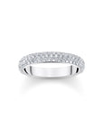THOMAS SABO Thin band ring with white zirconia small