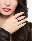 THOMAS SABO Delicate Ring with black zirconia