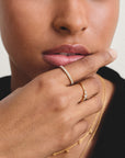 Eternity ring with zirconia