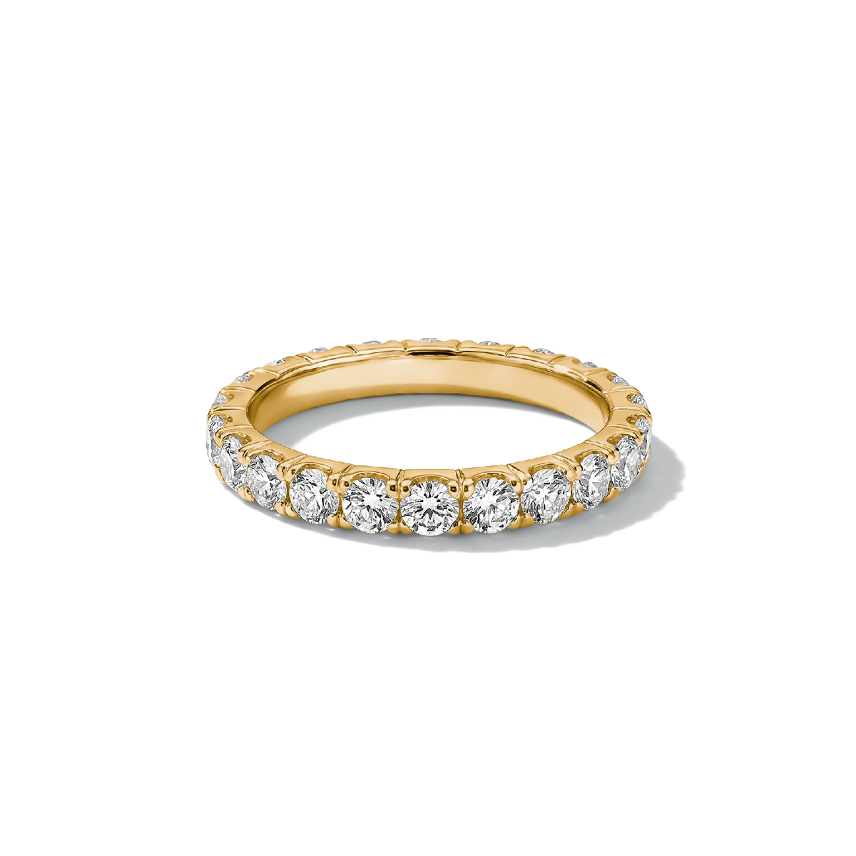 Eternity ring with zirconia