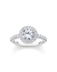 THOMAS SABO Halo ring with white zirconia in brilliant cut