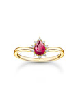 THOMAS SABO Vintage Romance Ring in red