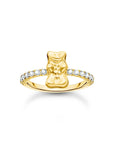 THOMAS SABO Ring with Gold HARIBO goldbear and zirconia