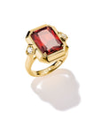 THOMAS SABO Ring with Red Zirconia Stone
