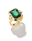 THOMAS SABO Ring with Green Zirconia Stone