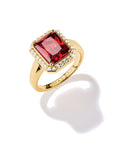 THOMAS SABO Ring with Red Octagon Stone