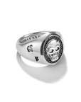 THOMAS SABO Skull Signet Ring With Black Zirconia