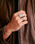 THOMAS SABO Horse Head Signet Ring with Zirconia Stones