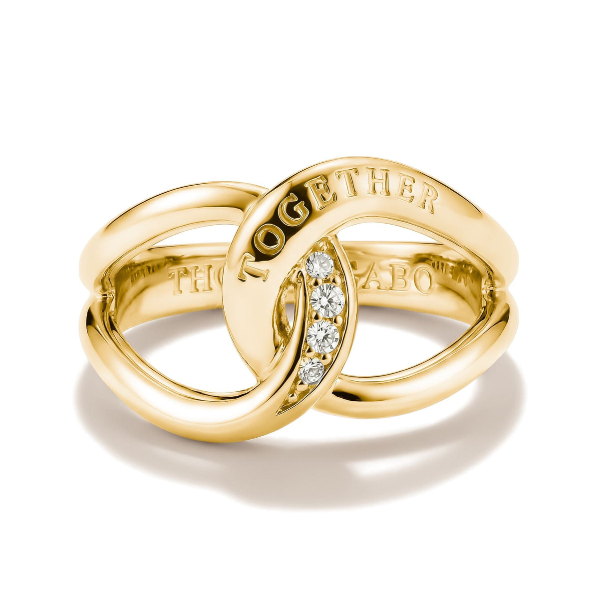 Ring Together with zirconia
