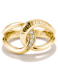 Ring Together with zirconia