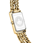 THOMAS SABO Ladies Rectangular Gold Watch with Black Dial