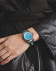 Women's Western-Style Watch with Turquoise, Stainless Steel