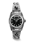 Women's Western-Style Watch with Onyx, Stainless Steel