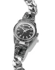 Women's Western-Style Watch with Onyx, Stainless Steel