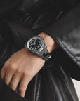 Women's Western-Style Watch with Onyx, Stainless Steel