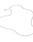 Silver-Plated Charm Club Anchor Chain Necklace