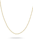 Gold-Tone Stainless Steel Charm Club Anchor Chain Necklace