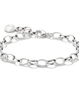 Silver-Plated Charm Club Bracelet
