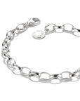 Silver-Plated Charm Club Bracelet