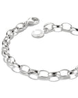 Silver-Plated Charm Club Bracelet