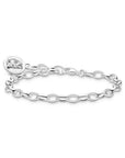 THOMAS SABO Charm bracelet with goldbears logo ring
