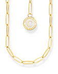 THOMAS SABO Member Charm Necklace with Charmista Disc Gold Plated
