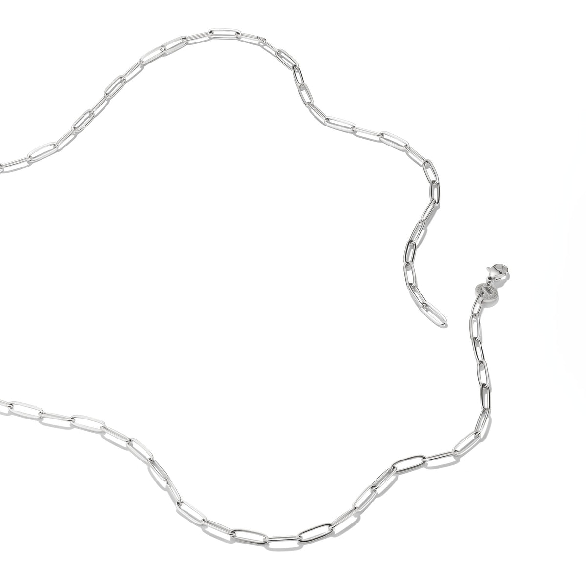 Silver-Plated Charm Club Necklace