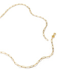Gold-Tone Stainless Steel Charm Club Necklace